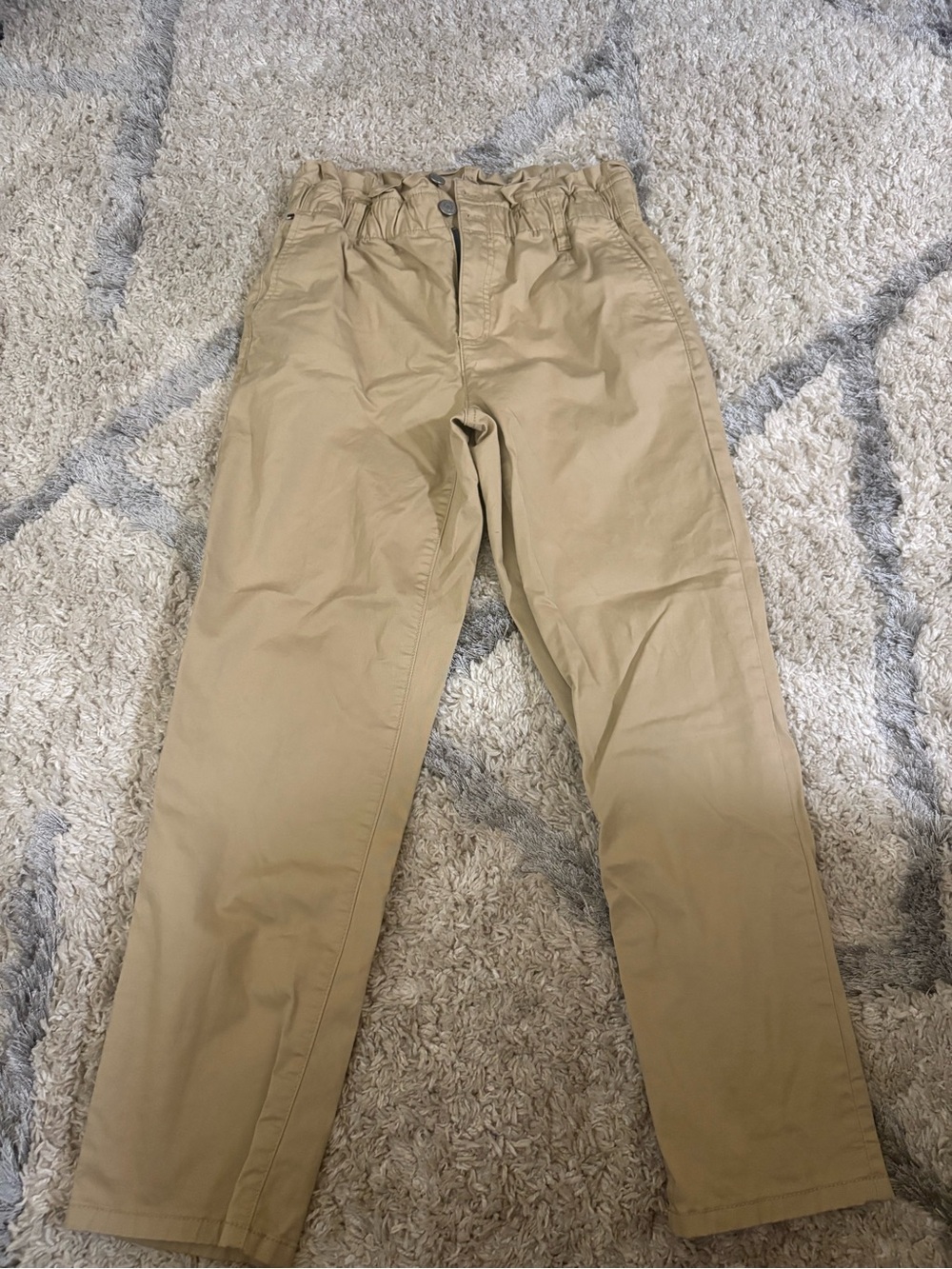 Tommy Hilfiger Men’s Khaki Paperbag Waist Chinos - Beige